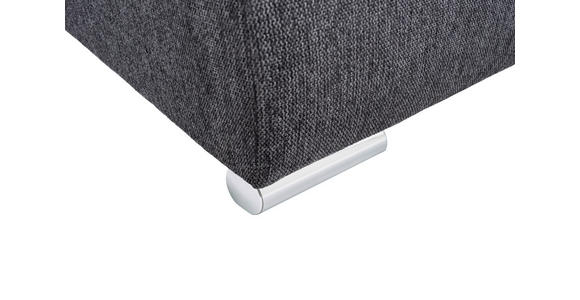 ECKSOFA in Mikrofaser Dunkelrot  - Chromfarben/Dunkelrot, MODERN, Kunststoff/Textil (276/193cm) - Hom`in