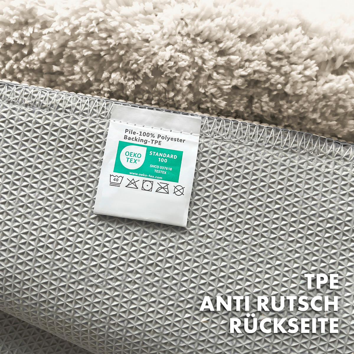 BADEMATTE Maris Elfenbein 40/60 cm  - Elfenbein, Basics, Kunststoff/Textil (40/60cm) - Floordirekt