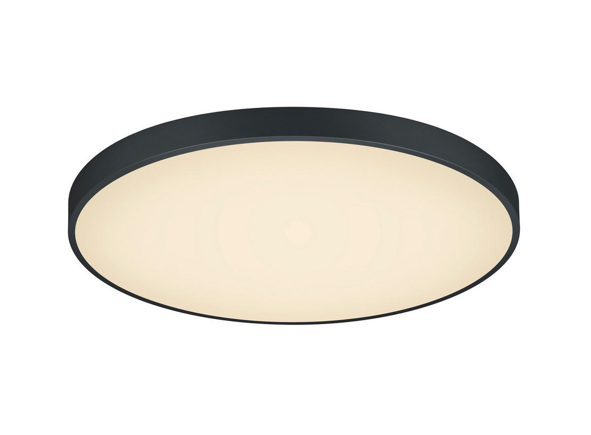 LED-DECKENLEUCHTE Waco 75/6,5 cm   - Schwarz, MODERN, Metall (75/6,5cm) - Trio Leuchten