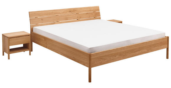 BETT 160/200 cm,  in Wildeiche,  - Wildeiche, KONVENTIONELL, Holz (160/200cm) - Linea Natura