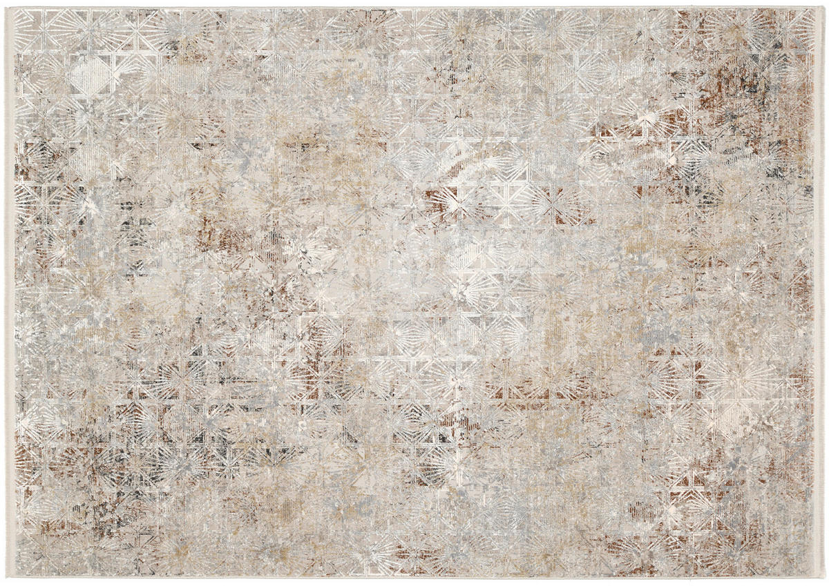 WEBTEPPICH 140/200 cm AMBER Braun, Grau, Beige  - Beige/Braun, Design, Textil (140/200cm) - Musterring