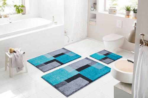PŘEDLOŽKA K BIDETU, 50/60 cm - šedá/černá, Basics, textil/plast (50/60cm) - Grund