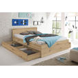 BETT 140/200 cm  in Eiche Artisan  - Eiche Artisan, KONVENTIONELL (140/200cm) - Carryhome