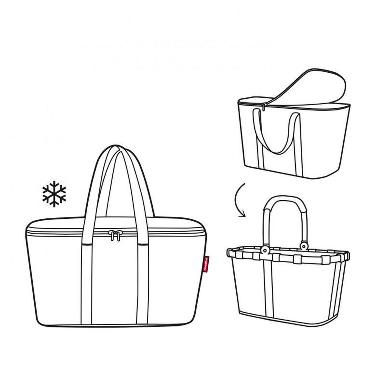 KÜHLTASCHE Coolerbag 20 L  - Schwarz, Basics, Textil (44,5/24,5/25cm) - Reisenthel