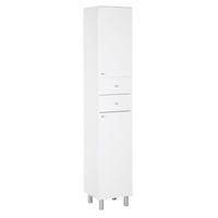 VISOKI ORMAR  bela  - bela visoki sjaj/bela, Konvencionalno, metal/drvo (35/186/33cm) - Xora
