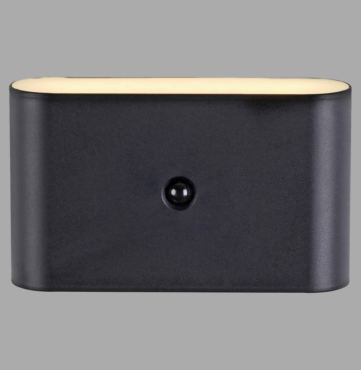 AKKU-WANDLEUCHTE 16/6,5/9,5 cm   - Schwarz, Design, Kunststoff/Metall (16/6,5/9,5cm)