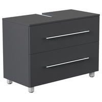 WASCHBECKENUNTERSCHRANK 85/63/41,6 cm  - Silberfarben/Graphitfarben, MODERN, Holzwerkstoff/Metall (85/63/41,6cm) - MID.YOU