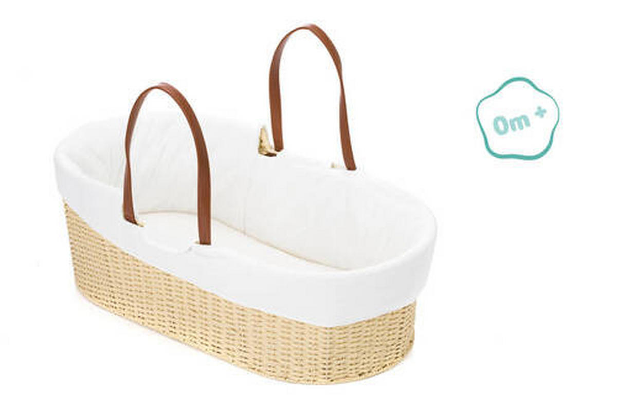STUBENWAGEN Moseskorb   - Weiss/Naturfarben, Basics, Papier/Textil (88/30/48cm) - Fillikid