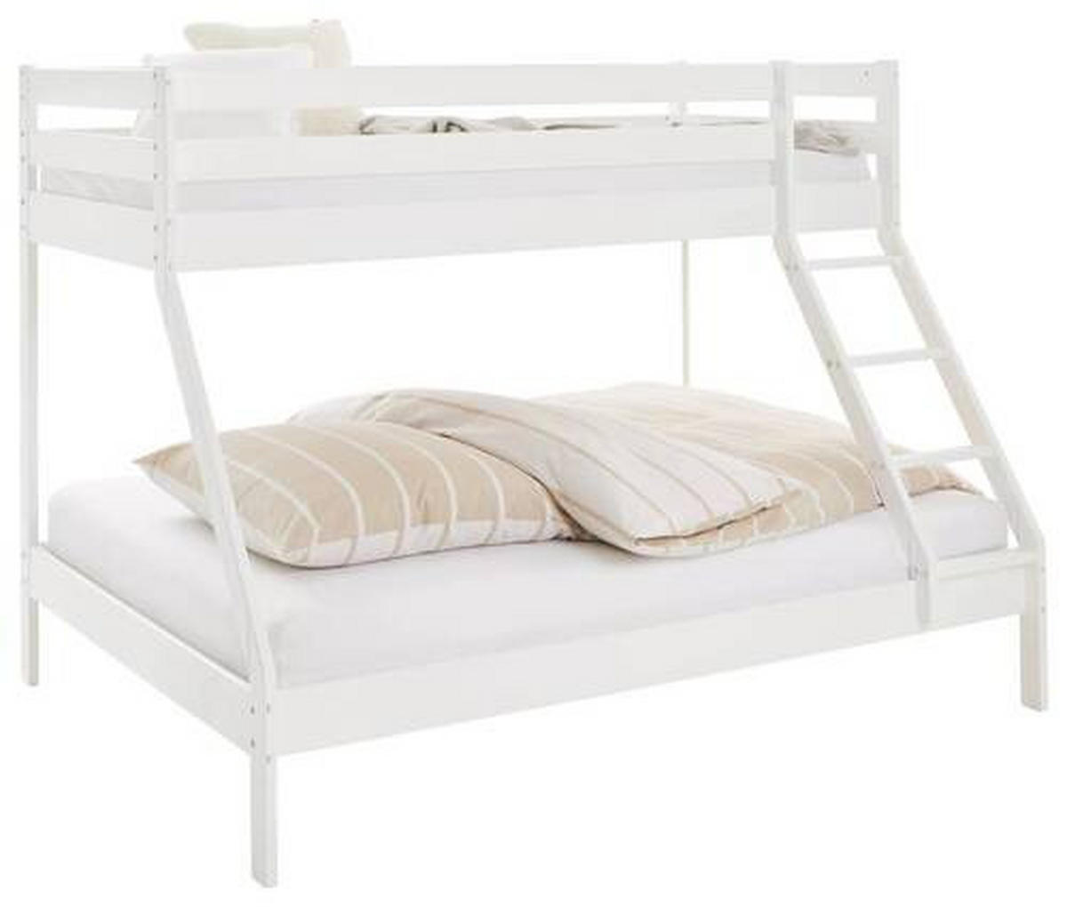 ETAGENBETT 140/200 cm Weiss  - Weiss/Buchefarben, Konventionell, Holz (140/200cm) - Xora