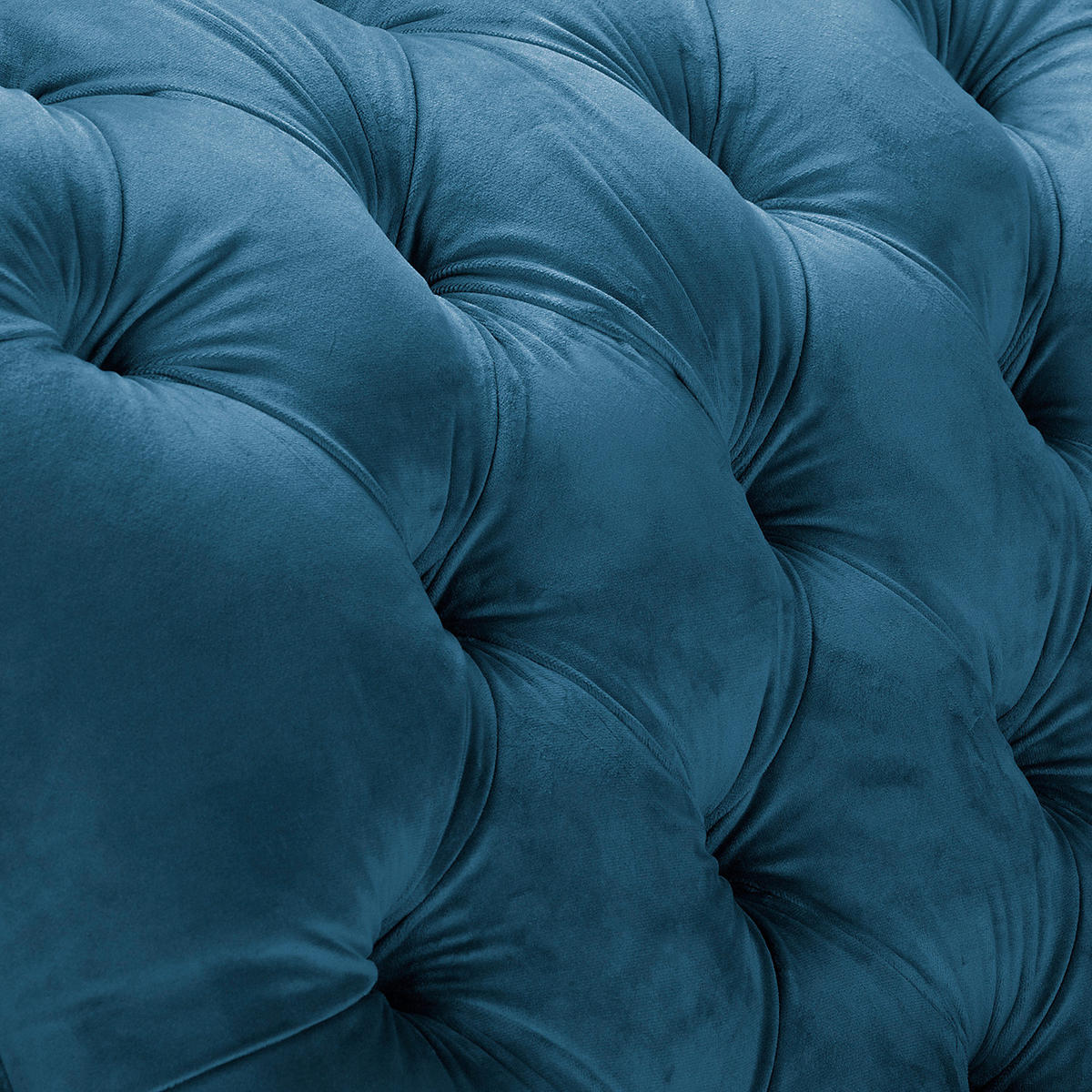 RÉCAMIERE Samt Dunkelblau  - Braun/Dunkelblau, Design, Holz/Textil (185/93/75cm) - Livetastic