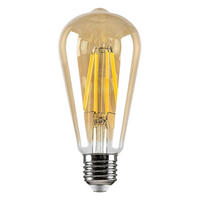 LED FILAMENT SIJALICA - boja ćilibara, Osnovno, staklo (6.4/14,3cm)