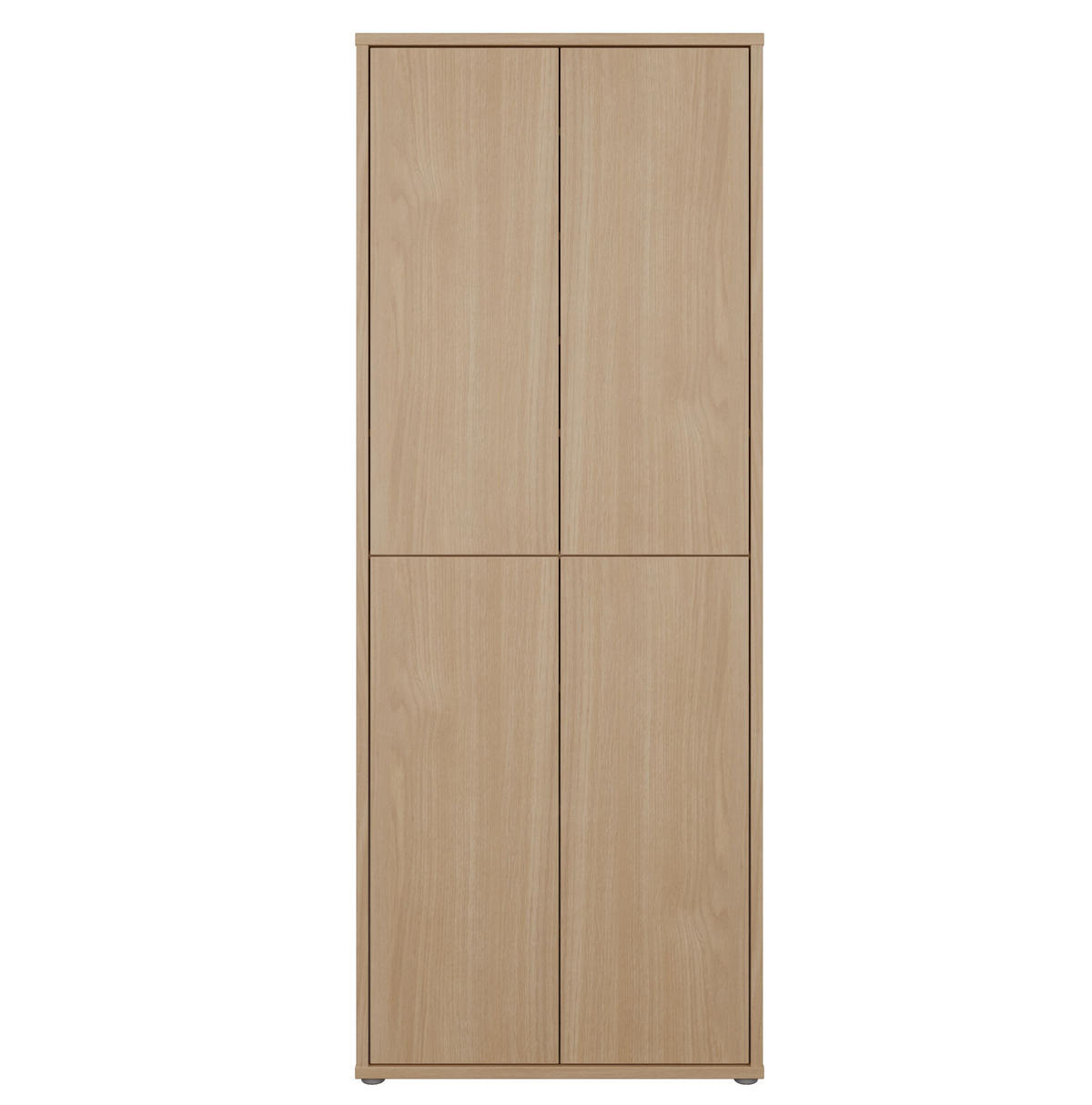 SCHUHSCHRANK Eichefarben  - Eichefarben/Grau, MODERN, Holzwerkstoff/Kunststoff (74,5/191.9/34,9cm) - Carryhome