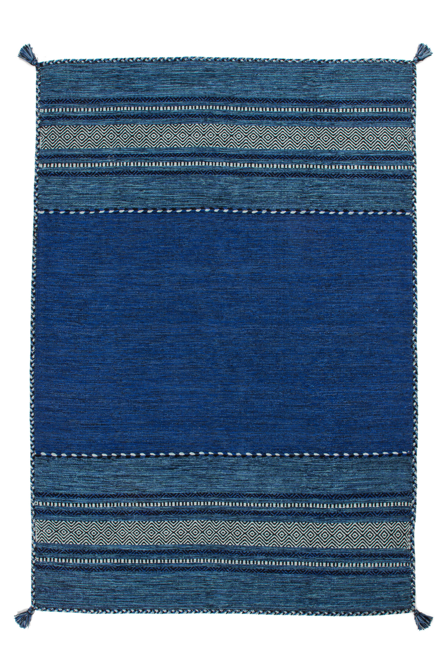 FLACHWEBETEPPICH 120/170 cm Blau  - Blau, Basics, Textil (120/170cm) - Novel