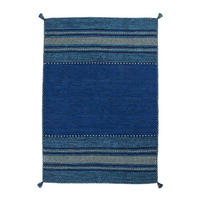 FLACHWEBETEPPICH 120/170 cm Blau  - Blau, Basics, Textil (120/170cm) - Novel