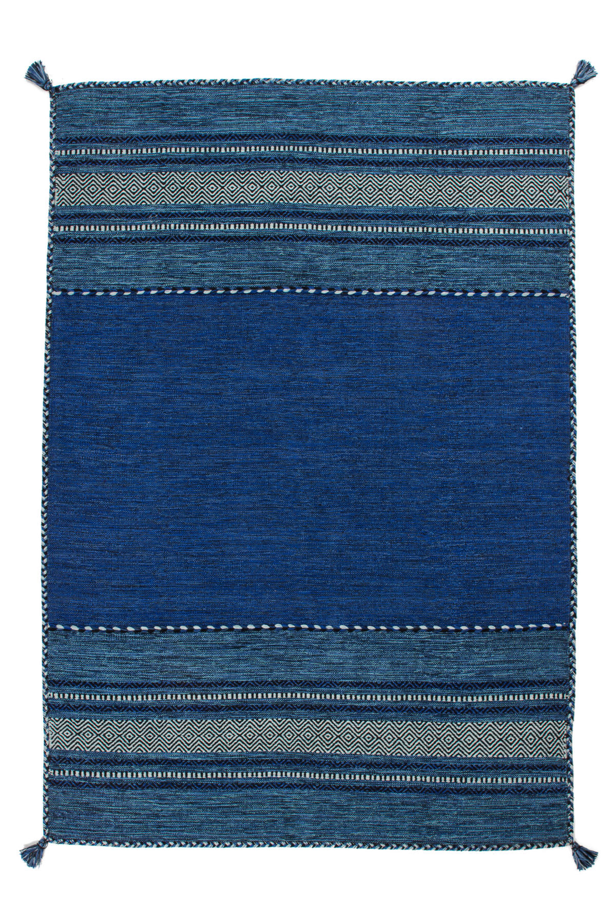 FLACHWEBETEPPICH 120/170 cm Blau  - Blau, Basics, Textil (120/170cm) - Novel