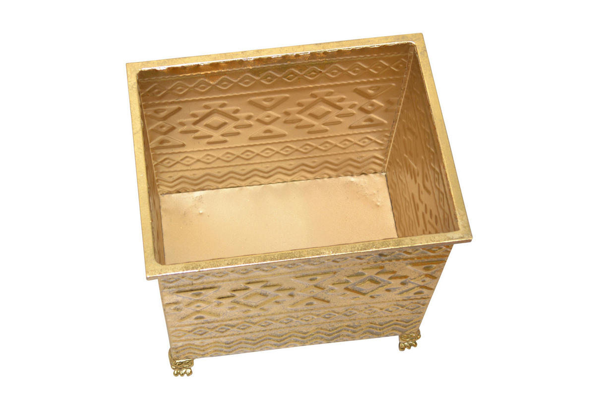 BLUMENSÄULEN-SET Metall  - Goldfarben, Design, Metall (38,5/29/38cm) - Livetastic