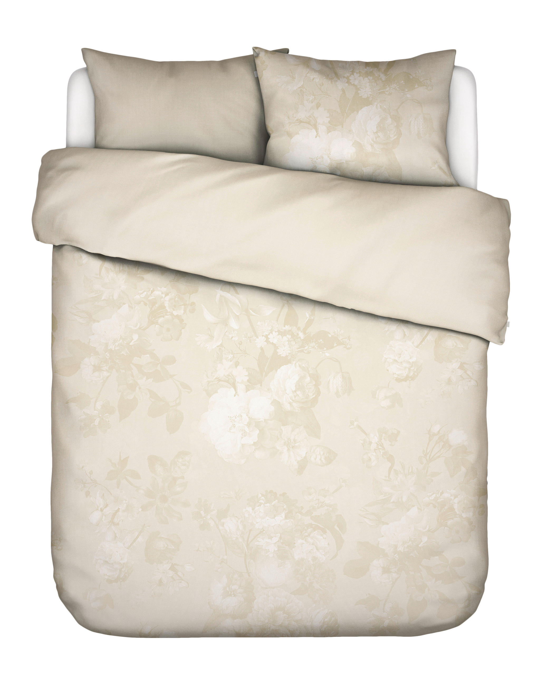 Essenza POSTEĽNÁ BIELIZEŇ, satén, écru, 200/200 cm