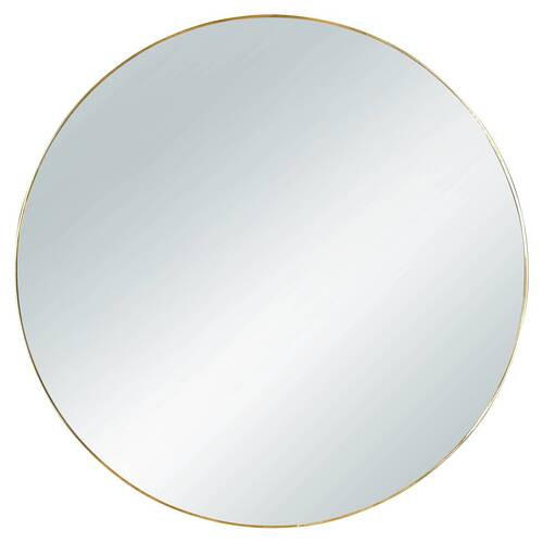 NÁSTENNÉ ZRKADLO 50/50/1 cm  - zlatá, Konventionell, kov/sklo (50/50/1cm)