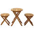 BALKONSET 3-teilig - Akaziefarben, Natur, Holz (40/40/60cm) - Ambia Garden BALKONSET 3-teilig - Akaziefarben, Natur, Holz (40/40/60cm) - Ambia Garden