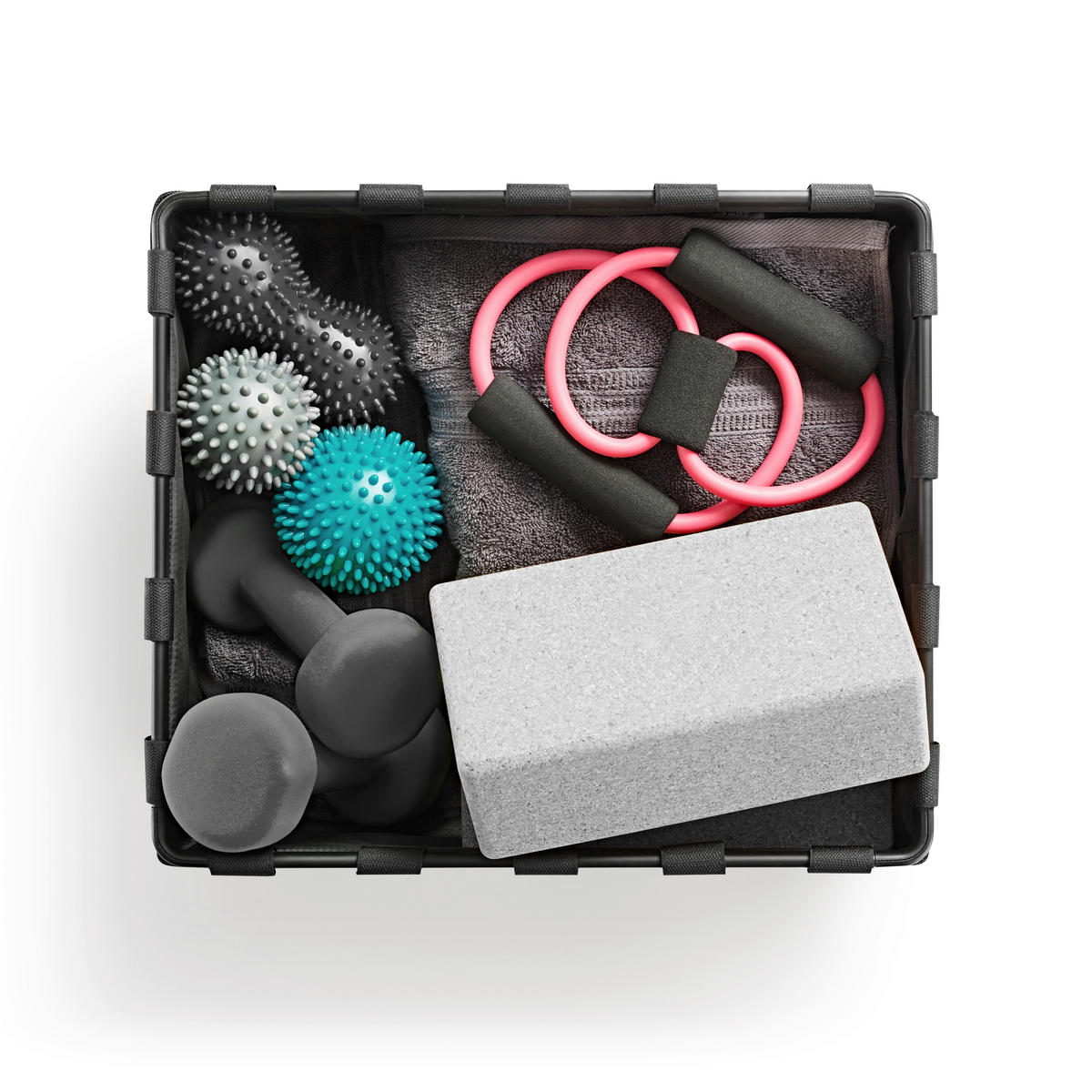 KORB  - Grau, Basics, Kunststoff (38/23/33cm) - Reisenthel