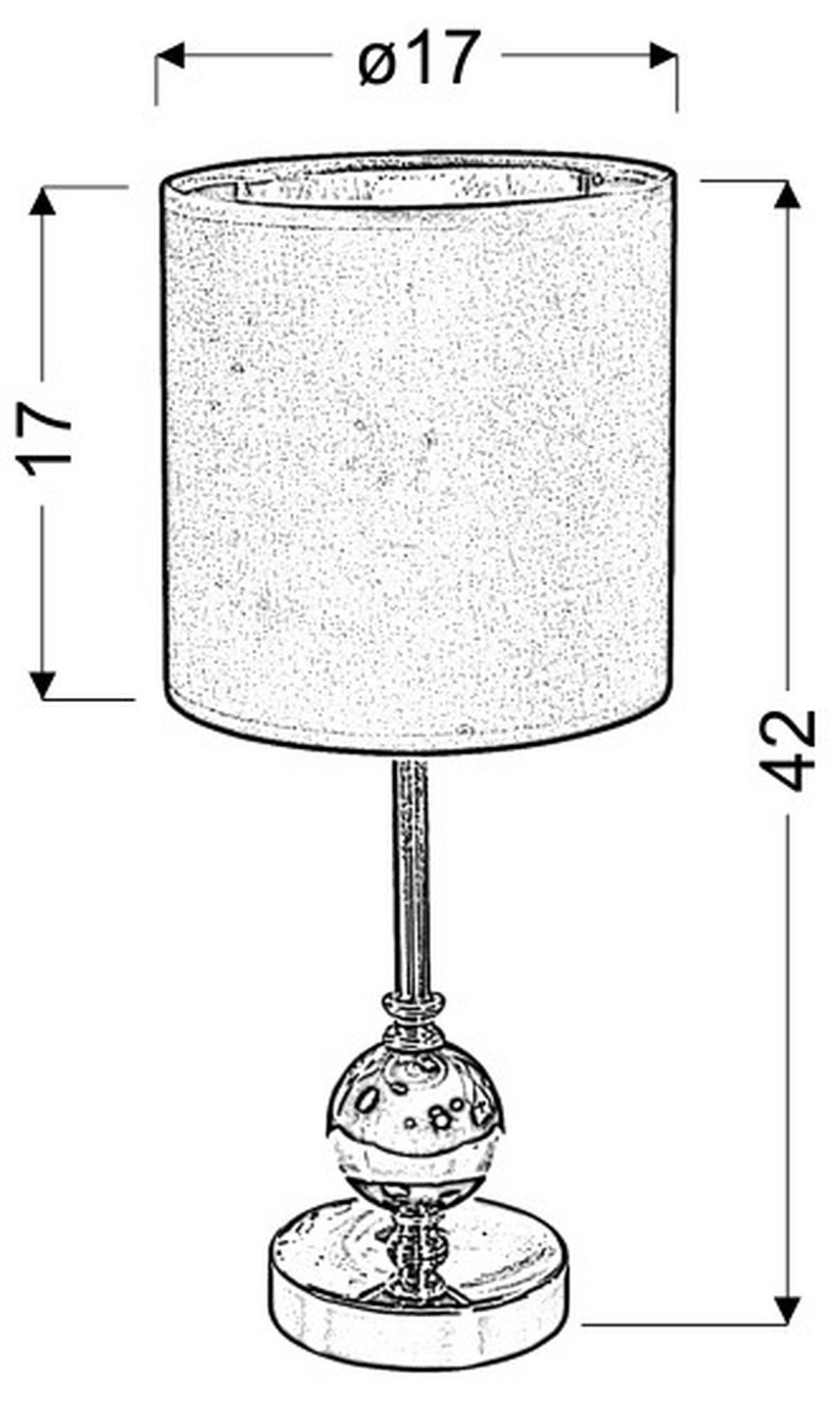 TISCHLEUCHTE 17/17/42 cm   - Basics, Metall (17/17/42cm)