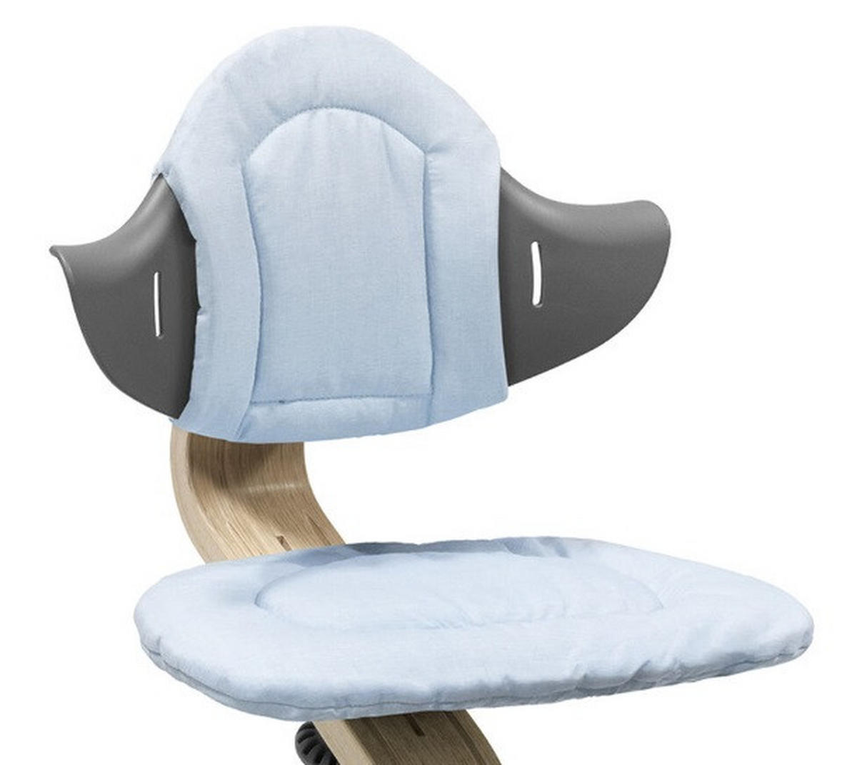 STOKKE NOMI KISSEN NOMI  - Dunkelgrau/Hellblau, Basics, Textil (25/25/5,6cm) - Stokke