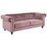 CHESTERFIELD-SOFA in Textil Schwarz, Altrosa - Schwarz/Altrosa, KONVENTIONELL, Holz/Textil (219/88/78cm) - Carryhome CHESTERFIELD-SOFA in Textil Schwarz, Altrosa - Schwarz/Altrosa, KONVENTIONELL, Holz/Textil (219/88/78cm) - Carryhome