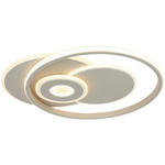 DECKENLEUCHTE    50/42,5/6,5 cm  - Sandfarben/Weiß, Trend, Kunststoff/Metall (50/42,5/6,5cm) - Novel