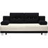 SCHLAFSOFA in Textil Schwarz, Beige - Beige/Alufarben, Design, Kunststoff/Textil (200/84/94cm) - Carryhome SCHLAFSOFA in Textil Schwarz, Beige - Beige/Alufarben, Design, Kunststoff/Textil (200/84/94cm) - Carryhome