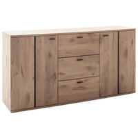 SIDEBOARD Anthrazit, Eichefarben  180/92/44 cm  - Eichefarben/Anthrazit, KONVENTIONELL, Holzwerkstoff/Metall (180/92/44cm) - Cantus