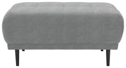 HOCKER in Textil Grau  - Schwarz/Grau, Design, Holz/Textil (93/45/77cm) - Stylife
