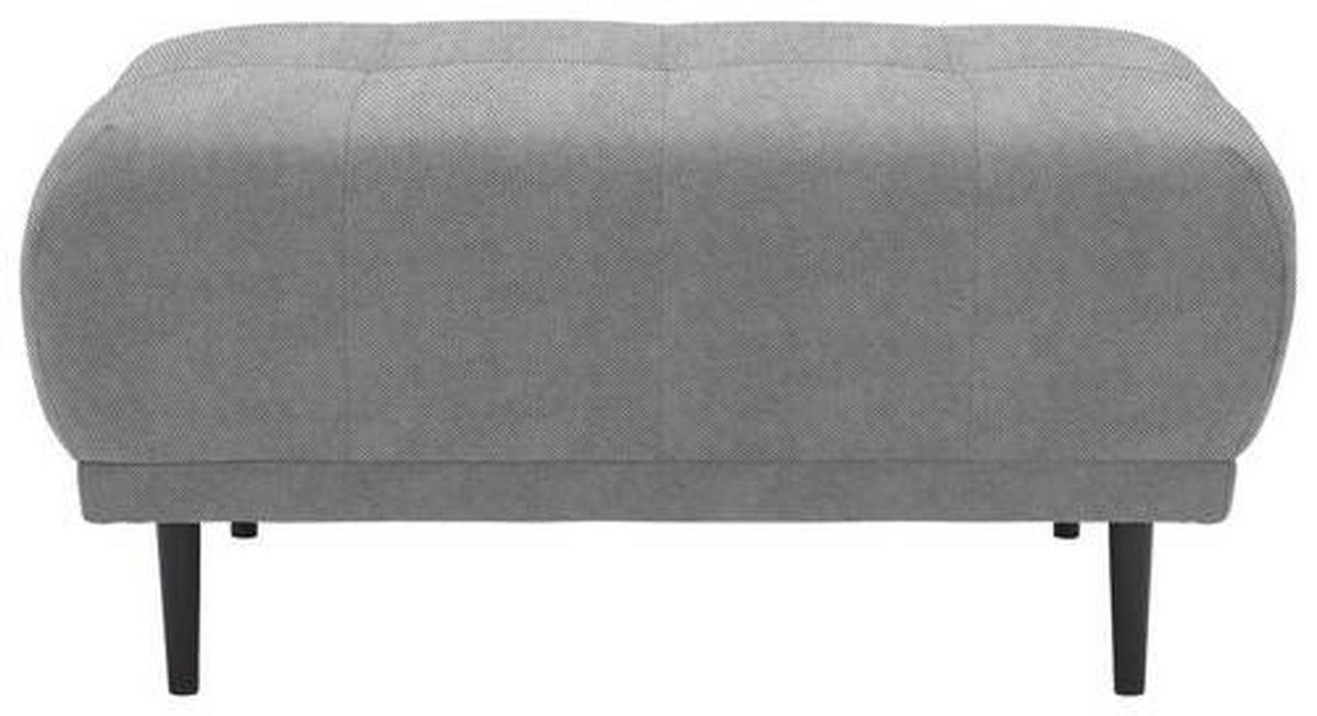 HOCKER in Textil Grau  - Schwarz/Grau, Design, Holz/Textil (93/45/77cm) - Stylife