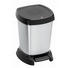 KOSMETIKEIMER 6 L - Silberfarben/Schwarz, Basics, Kunststoff (23,4/21,9/29,5cm)