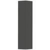 GARDEROBENSCHRANK  in 40/165/33 cm  - Anthrazit, Design, Holzwerkstoff (40/165/33cm) - Moderano