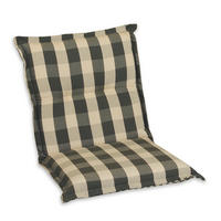 SESSELAUFLAGE Karo  - Beige/Grau, Basics, Textil (50/9/100cm)