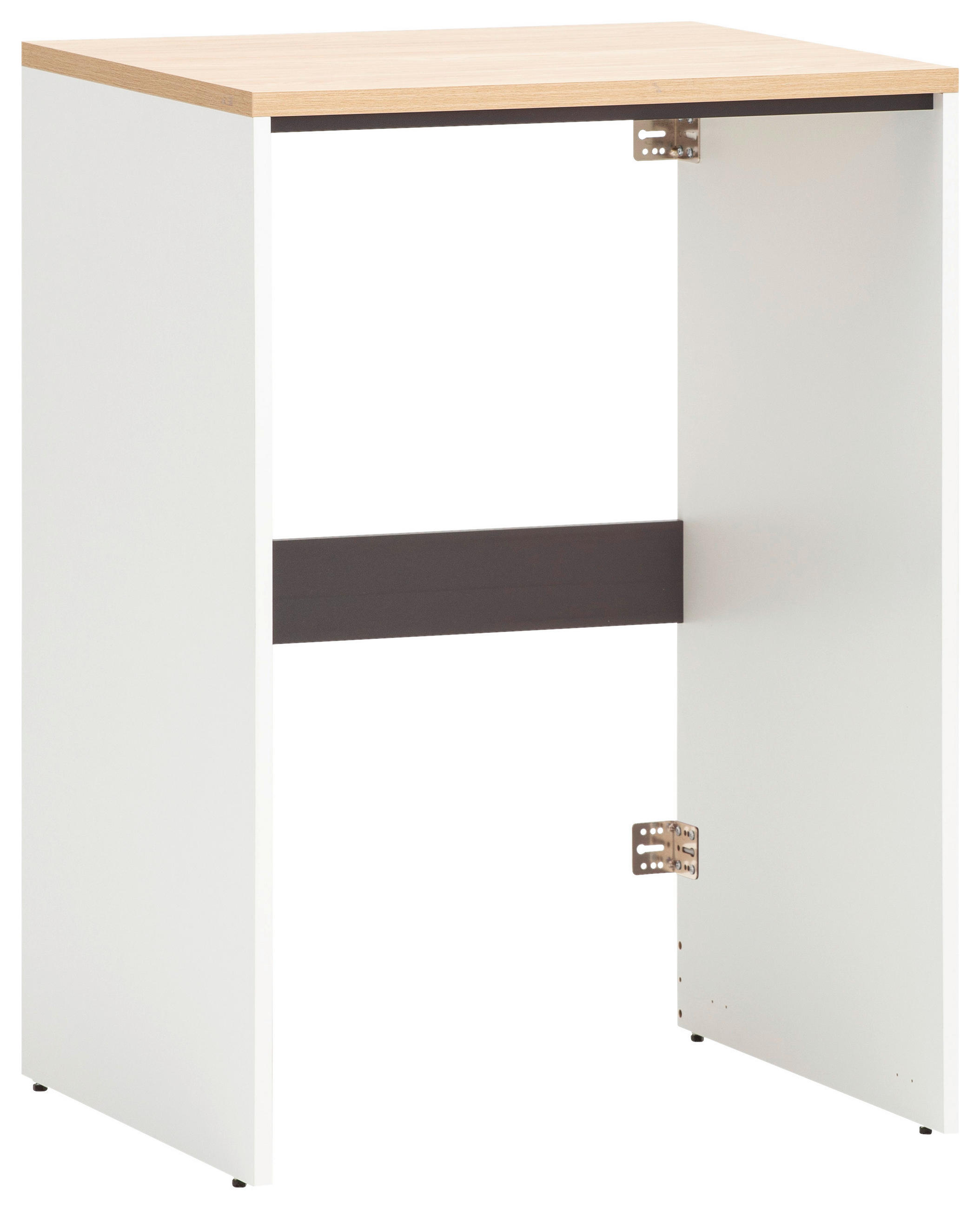 WASCHMASCHINENSCHRANK 67,1/96/60 cm  in Weiß, Eichefarben  - Eichefarben/Weiß, MODERN, Holzwerkstoff (67,1/96/60cm) - MID.YOU