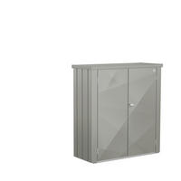 GERÄTESCHRANK - Grau, Basics, Metall (132/140/57cm) - Biohort