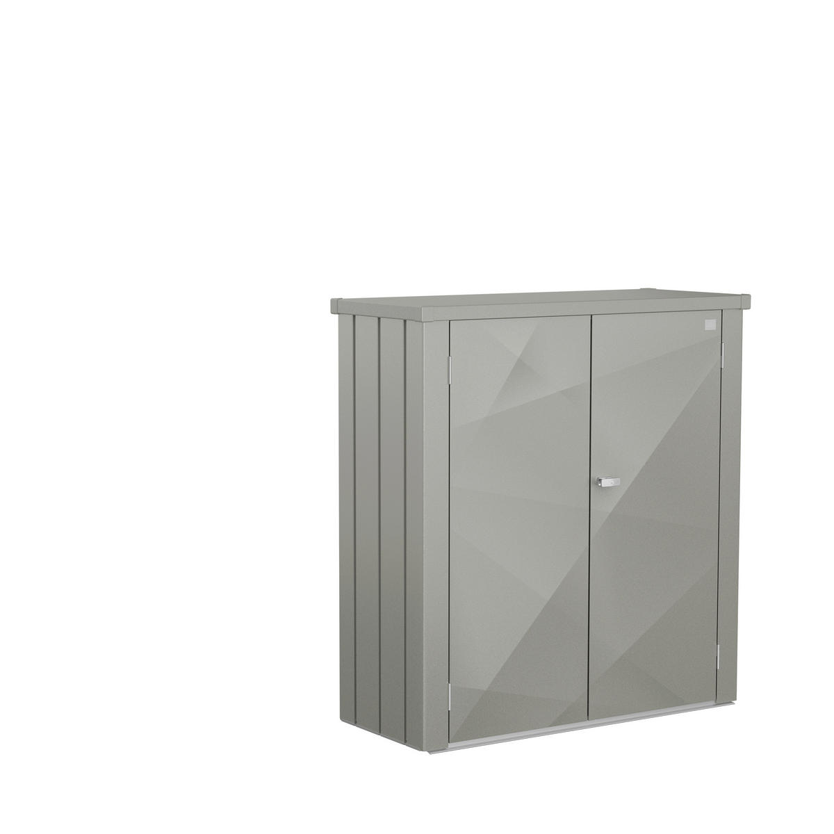 GERÄTESCHRANK - Grau, Basics, Metall (132/140/57cm) - Biohort