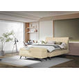 BOXSPRINGBETT 180/200 cm  in Beige  - Beige/Schwarz, Trend, Holz/Textil (180/200cm) - Esposa