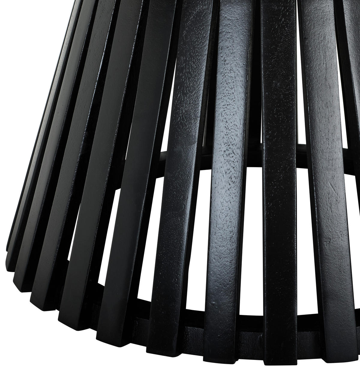 COUCHTISCH Mangoholz vollmassiv 80/40/80 cm rund Schwarz  - Schwarz, KONVENTIONELL, Holz (80/40/80cm) - Livetastic