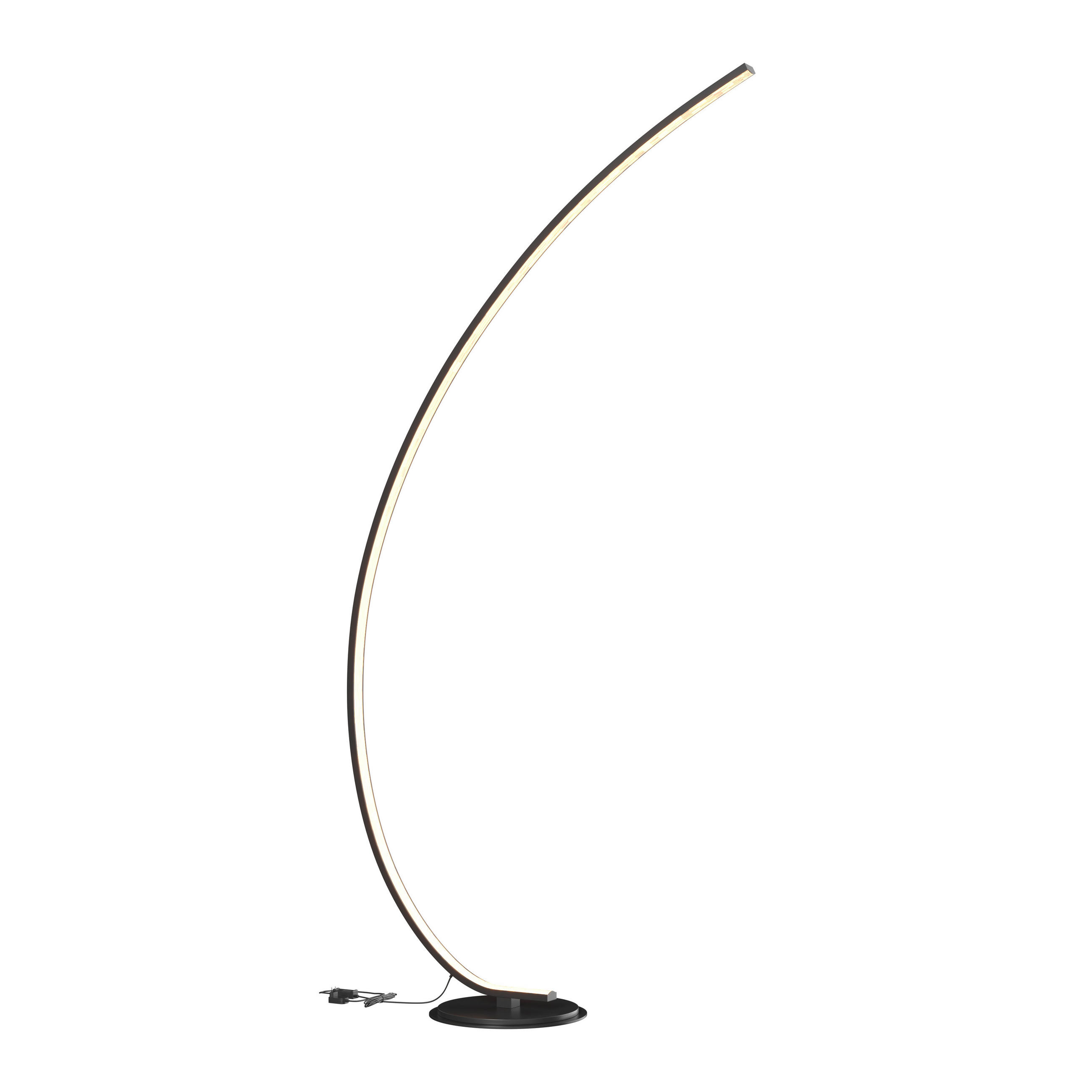 LED-STEHLEUCHTE 81/28/165 cm    - Schwarz, Design, Kunststoff/Metall (81/28/165cm) - Novel