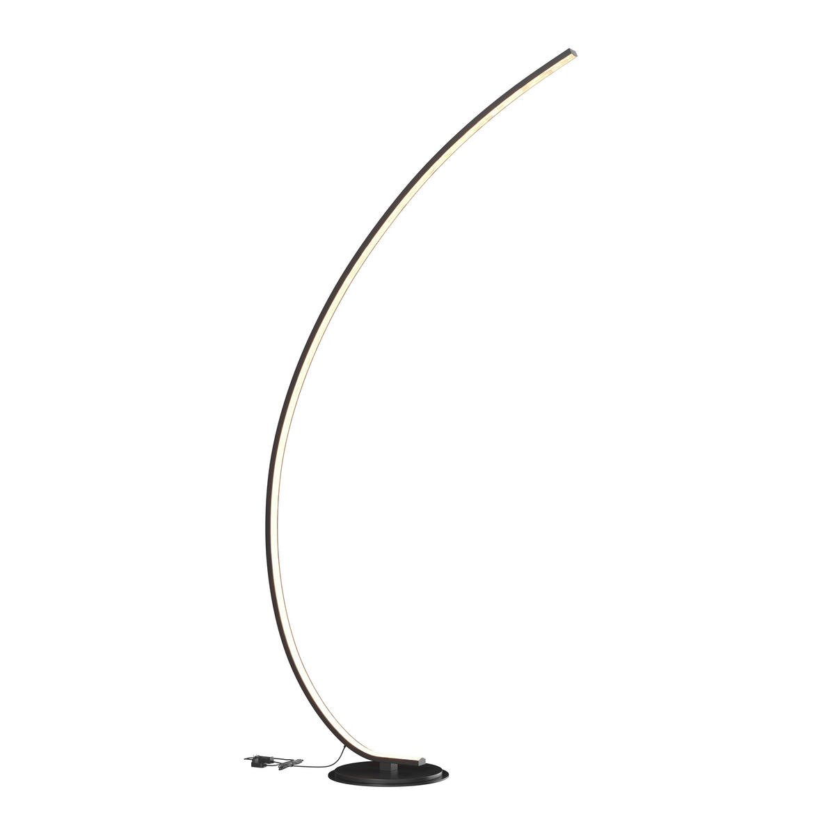 LED ÁLLÓLÁMPA - fekete, Design, műanyag/fém (81/28/165cm) - Novel