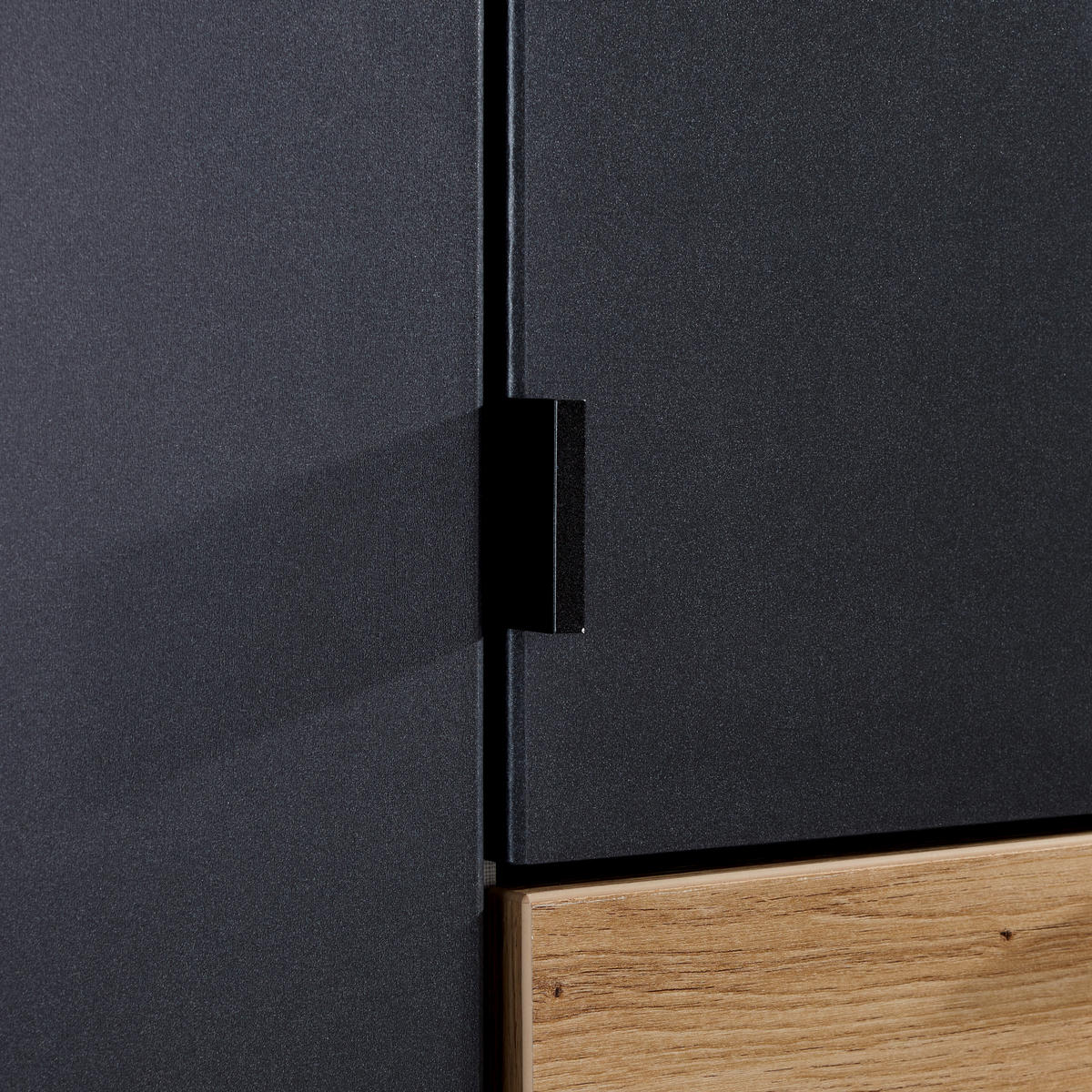 DREHTÜRENSCHRANK 181/197/54 cm 4-türig Dunkelgrau, Eiche Artisan  - Dunkelgrau/Eichefarben, MODERN, Holzwerkstoff (181/197/54cm) - Rauch Möbel