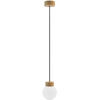 HÄNGELEUCHTE 13,5/150 cm  - Eichefarben/Weiß, Design, Glas/Holz (13,5/150cm)