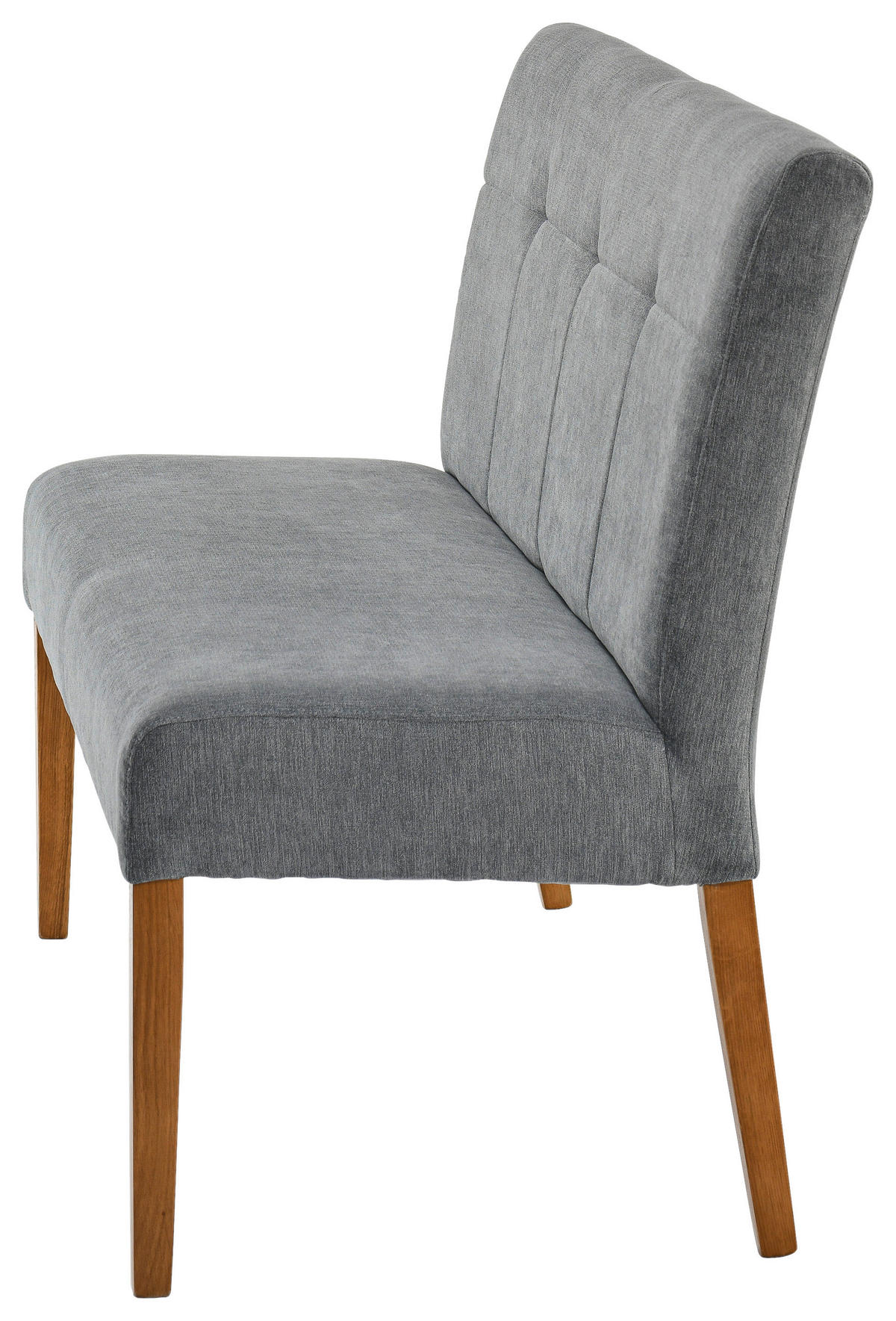 SITZBANK in Holz, Textil Eichefarben, Hellgrau  - Eichefarben/Hellgrau, KONVENTIONELL, Holz/Textil (140/91,5/63cm) - Cantus