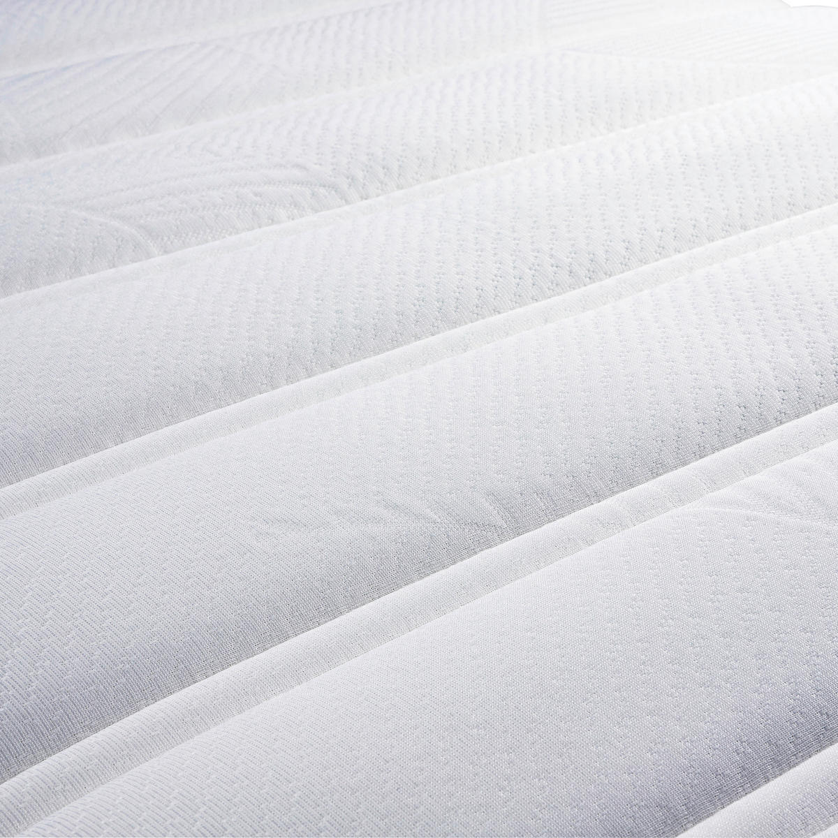 VISCOMATRATZE 90/200 cm Höhe ca. 30 cm  - Hellgrau/Weiß, Basics, Textil (90/200cm) - MID.YOU