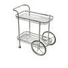 SERVIERWAGEN Chromfarben  - Chromfarben, Design, Glas/Metall (38/73/74cm) - MID.YOU