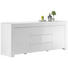 SIDEBOARD Hochglanz, lackiert Weiß - Weiß, Design, Holzwerkstoff (190/84/50cm) - CARRYHOME