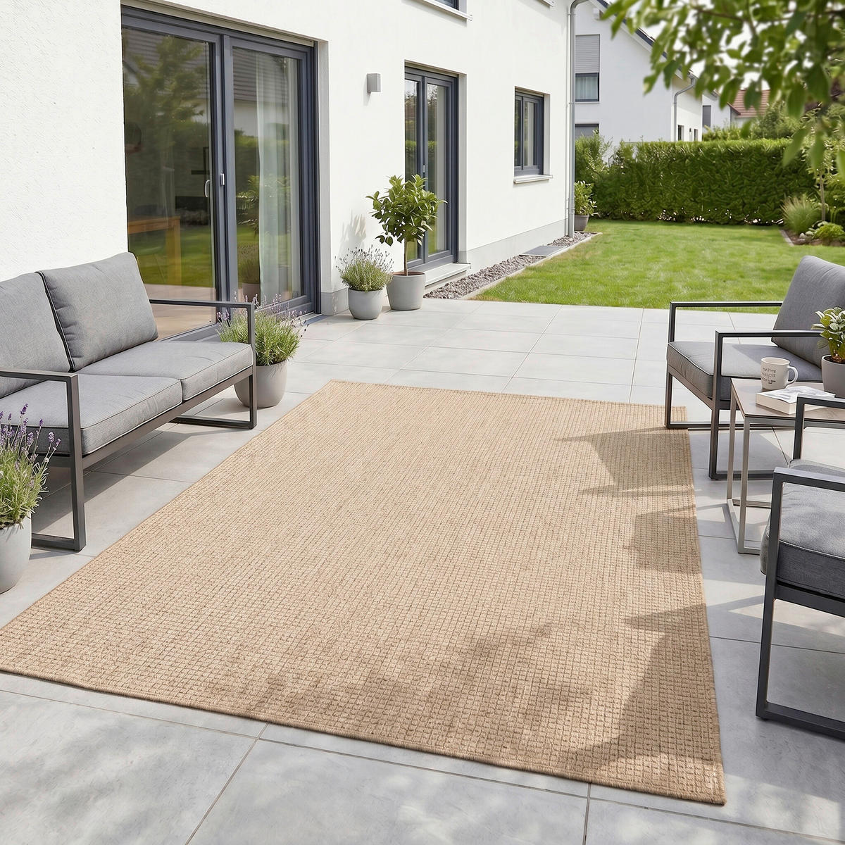 OUTDOORTEPPICH für Terrasse und Balkon 200/280 cm Mira Beige  - Beige, Design, Textil (200/280cm) - Ayyildiz 