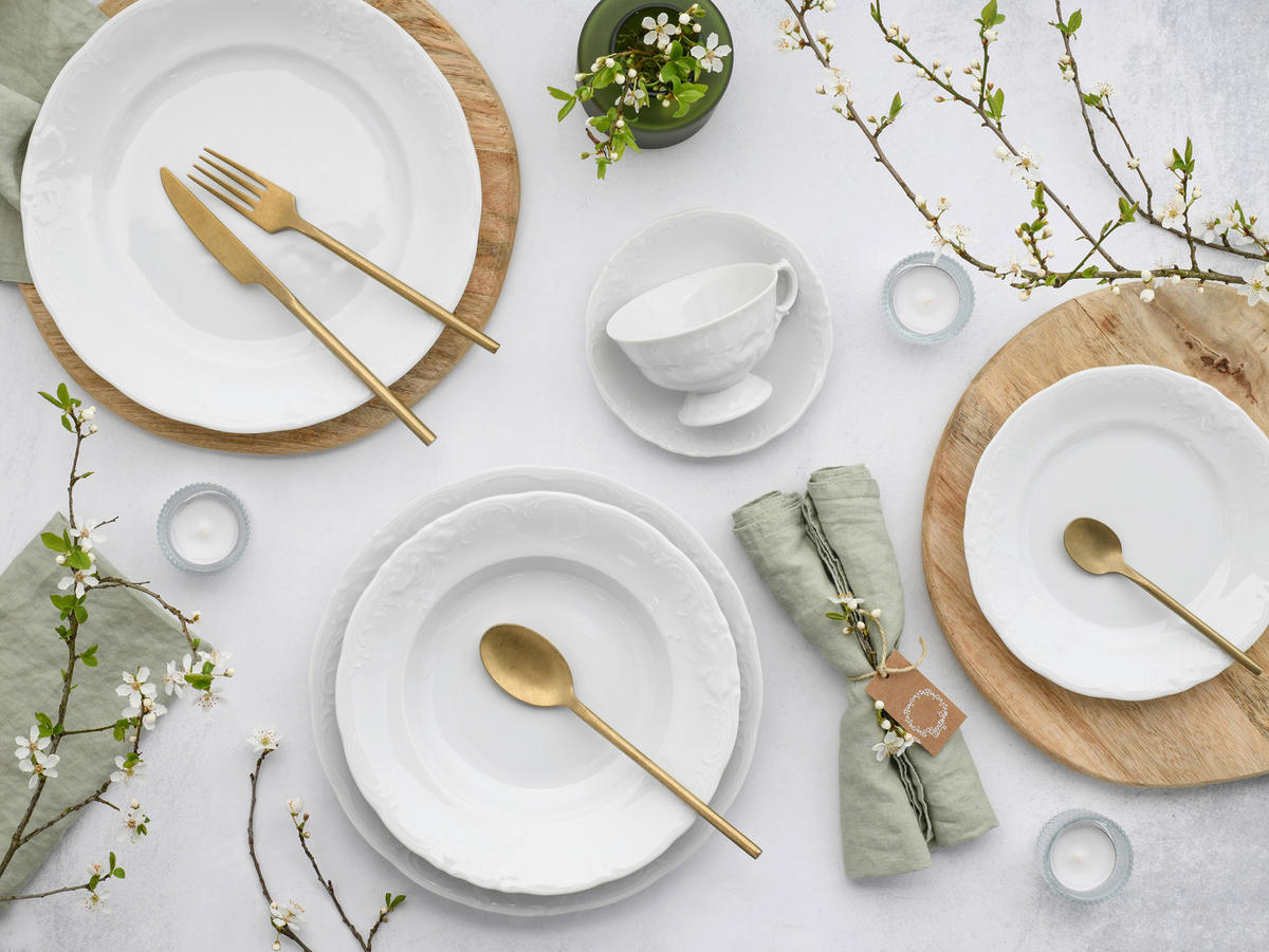 KOMBISERVICE Frederike weiss 30-teilig  - Weiß, Basics, Keramik - Creatable